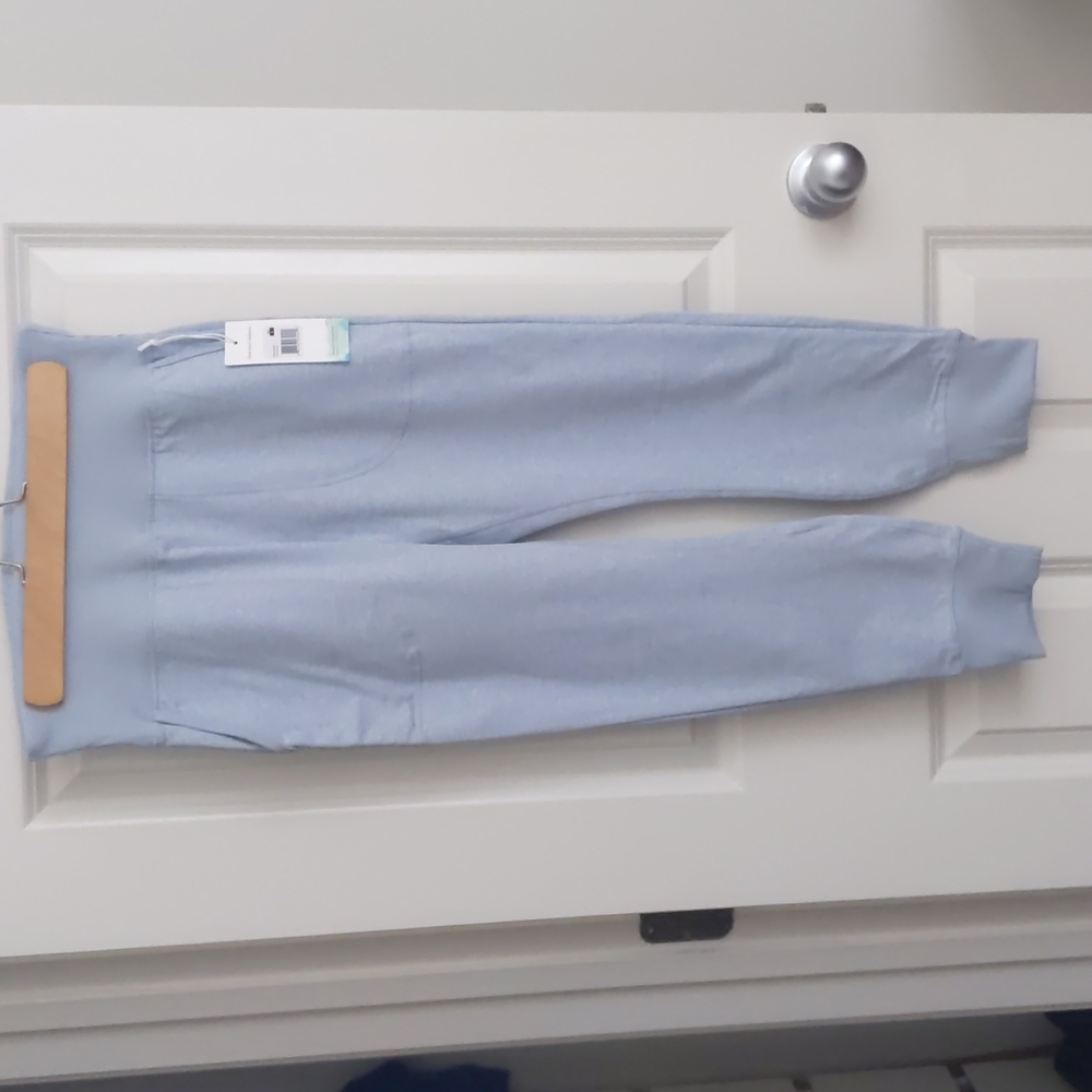 Heather baby blue jogger/leggings with pockets